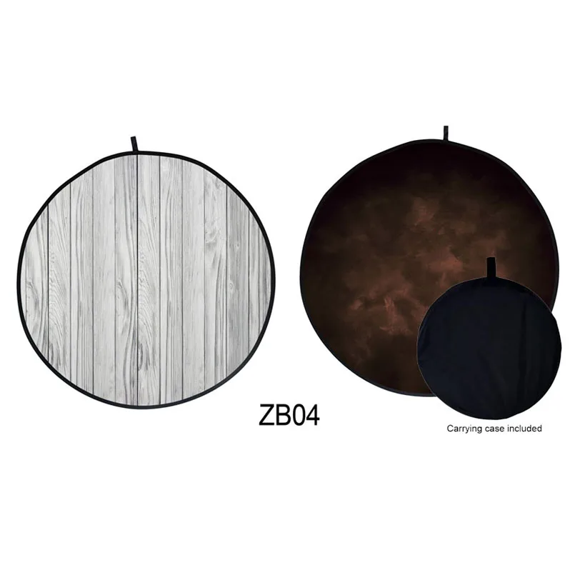 

5X5ft Double-Sided Pop-Out Muslin Backdrop Matte Collapsible Background No wrinkle Photography Backdrops Carrying Case Included