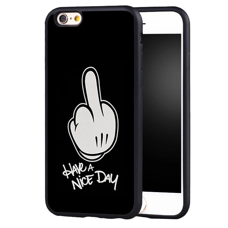 Bad Mickey Mouse Middle Finger Soft Silicone Full Protective Case Cover For Iphone X 8 7 7plus 6 6s Plus 5 5s Se Cover For Iphone Case Covercover Bad Aliexpress