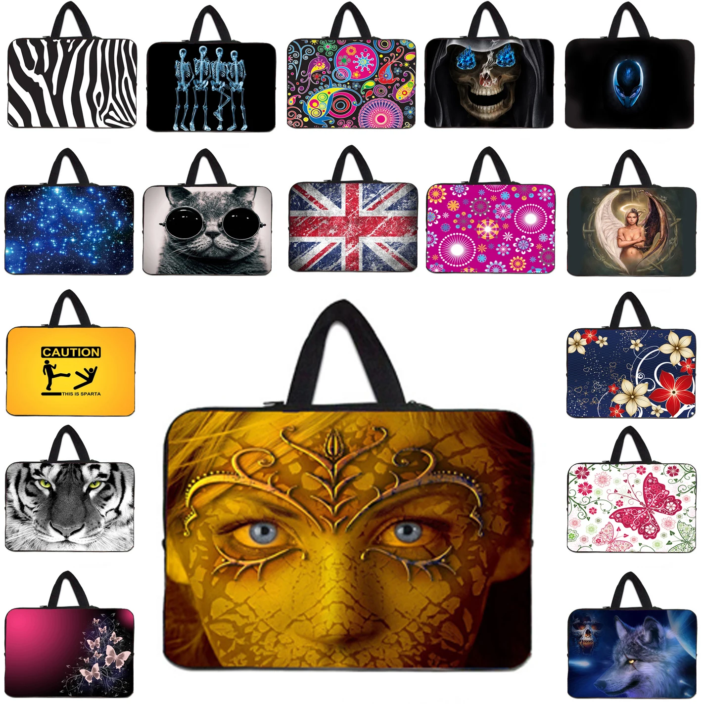 

Popular 13 17 15 10 7 14 12 13.3 9.7 7.9 inch Handbag Neoprene Sleeve Laptop Cover Cases For Asus Lenovo Yoga Soft Notebook Bags