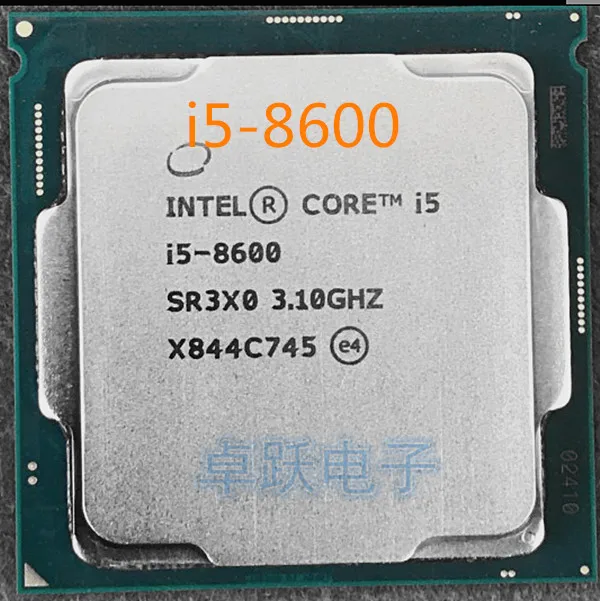 Intel Core I5-8600 I5 8600 3.1 Ghz Six-core Six-thread Cpu