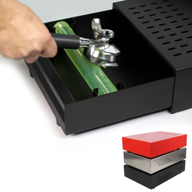 

4 Colors Coffee Espresso grounds residue knock box drawer style for Barista Coffee Bar grounds container