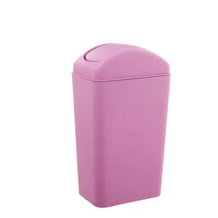 Европейский стиль рулонная крышка типа мусорная корзина Бытовая Кухня Ванная комната мусорные баки - Цвет: Фиолетовый