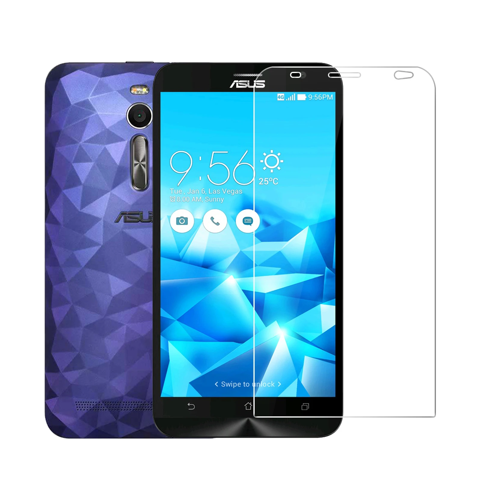 Закаленное стекло премиум класса 2.5D 0 26 мм 9H для Asus Zenfone 2 Deluxe ZE551ML ZE550ML 5 защитная