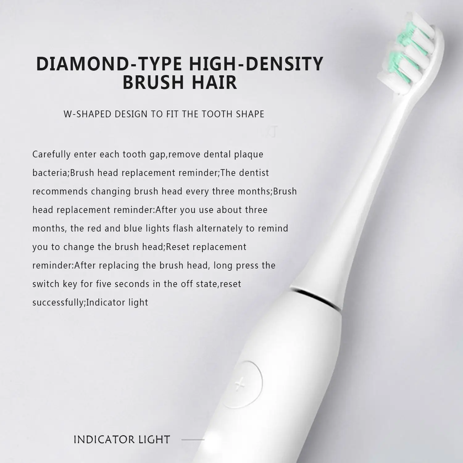 IPX7 waterproof electric toothbrush USB induction rechargeable electric