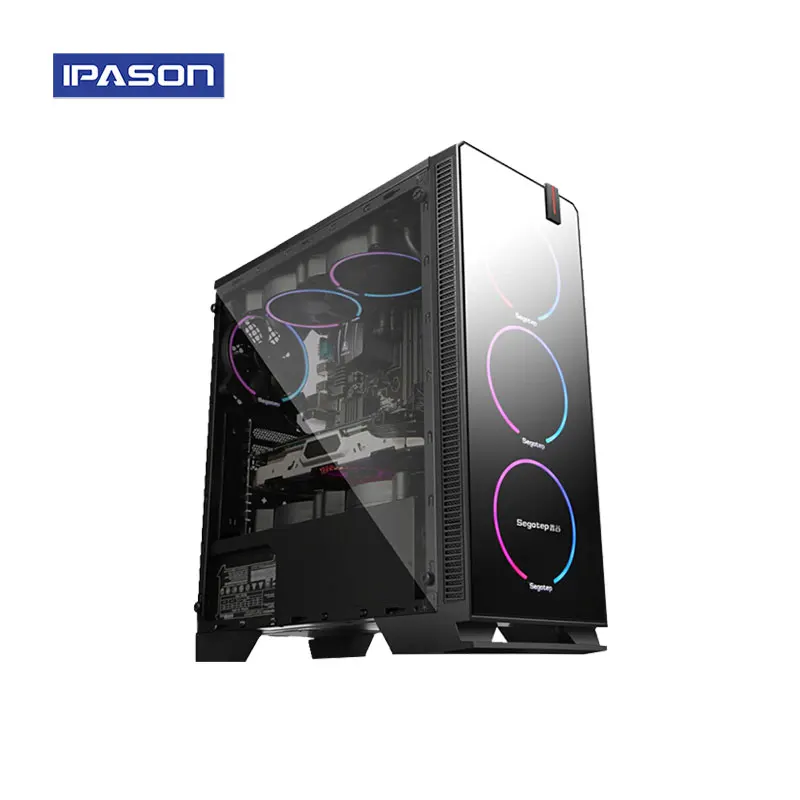  IPASON CHEAP Gaming PC AMD Ryzen5 2400G/B450M/ASUS RX580 8G dedicated Card DDR4 16G RAM 1T+240GSSD 