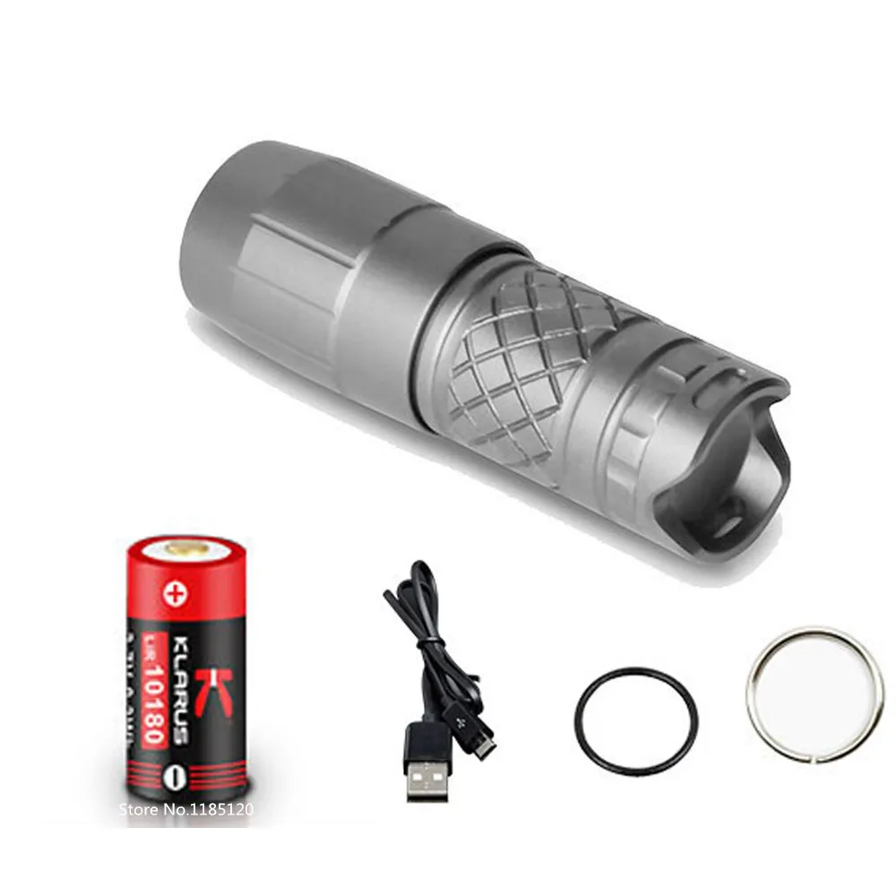 

Klarus Mini One Ti Titanium 130 Lumens Rechargeable Keychain Flashlight Torch