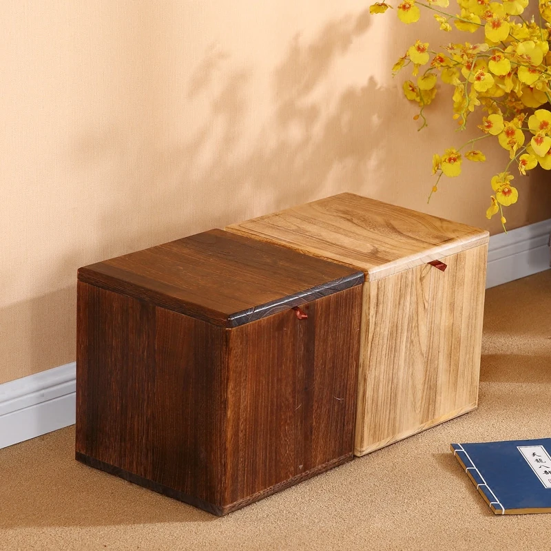 

15%All solid wood shoes stool fashion shoes bench creative living room Tea table sofa stool retro coffee table bench