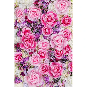 

Vinyl Photography Backdrop Vintage photo studio photographic background Flower Wall Floral Newborns Kids Background 5X7ft F1913