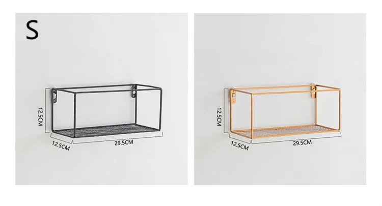 1 шт. кованые золотые стеллажи настенные полки Кухня Ванная комната подвесной держатель Органайзер принадлежности украшения для дома