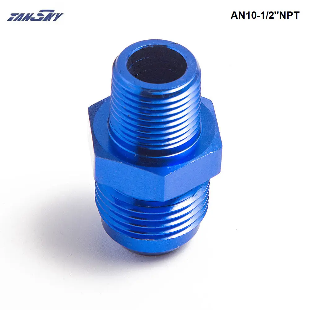 10 шт./лот маслоохладитель фитинг AN10-1/2'npt(синий, H Q) TK-FITTING AN10-1/2'npt