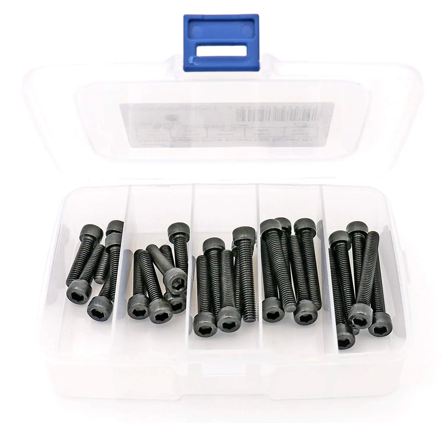 

Fullerkreg 25 Pcs M6 x 25mm/30mm/35mm/40mm/45mm Hex Socket Drive Socket Cap Screws Kit, Alloy Steel Black Oxide Finish
