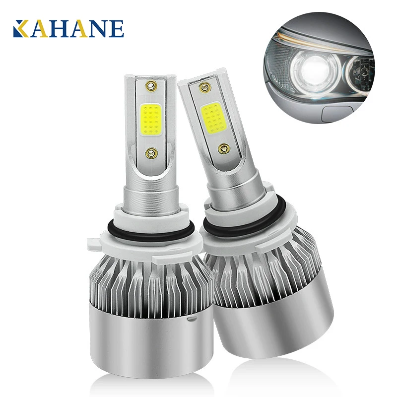 

2PCS C6 led Car Headlight Auto Lamps Fog Lights H7 H4 H3 9005 9006 12V For Peugeot 206 207 301 307 308 607 2008 4008