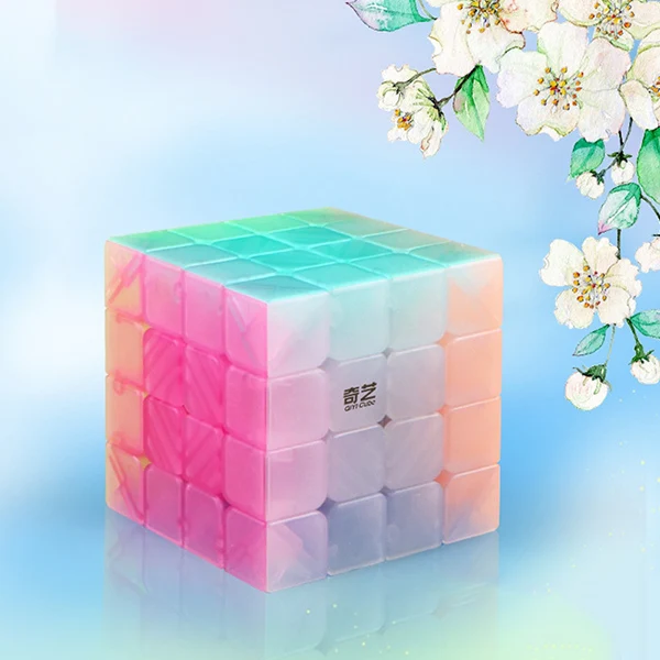 QIYI neo cube 2x2x2 Jelly stickerless Пазлы куб 3x3x3 magic кубики Рубика 4x4x4 cubo magico 5x5x5 qiyi cube Развивающие игрушки - Цвет: 4x4x4