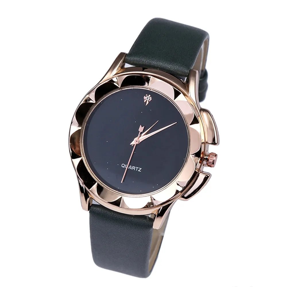 Women's Fashion Casual PU Leather Strap Analog Quartz Round Watch With Convex dial For 2018 Ladies Fashion Clock Women's Fashion Casual PU Leather Strap Analog Quartz Round Watch With Convex dial For 2018 Ladies Fashion Clock