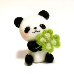 Шерстяная войлочная Милая панда ручной работы материал сумка для начинающих
