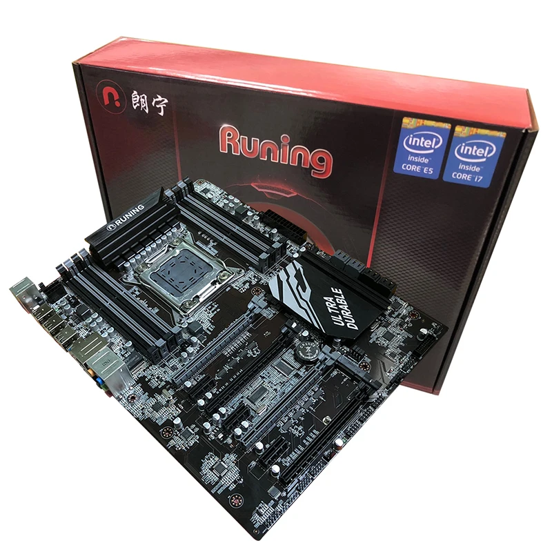 Новинка! Runing Super ATX X79 LGA2011 материнская плата 8 слотов DDR3 DIMM max 8*16G память Xeon E5 2650 V2 cpu 16G(4*4G) 1333MHz DDR3 RECC