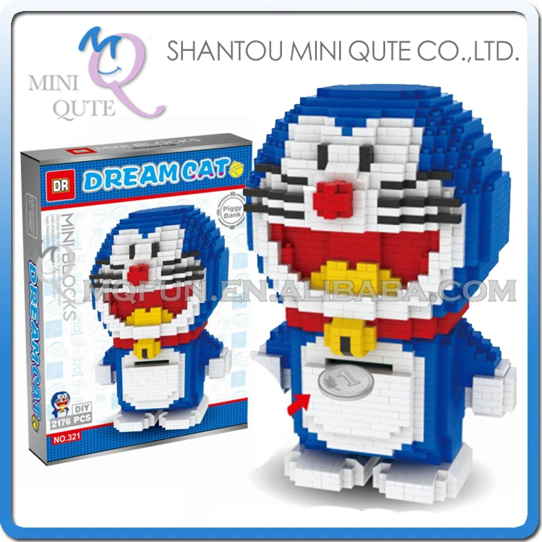 Мини Qute Dr. Star Kawaii аниме мультфильм Doraemon Копилка пластиковые блоки цифры Модель