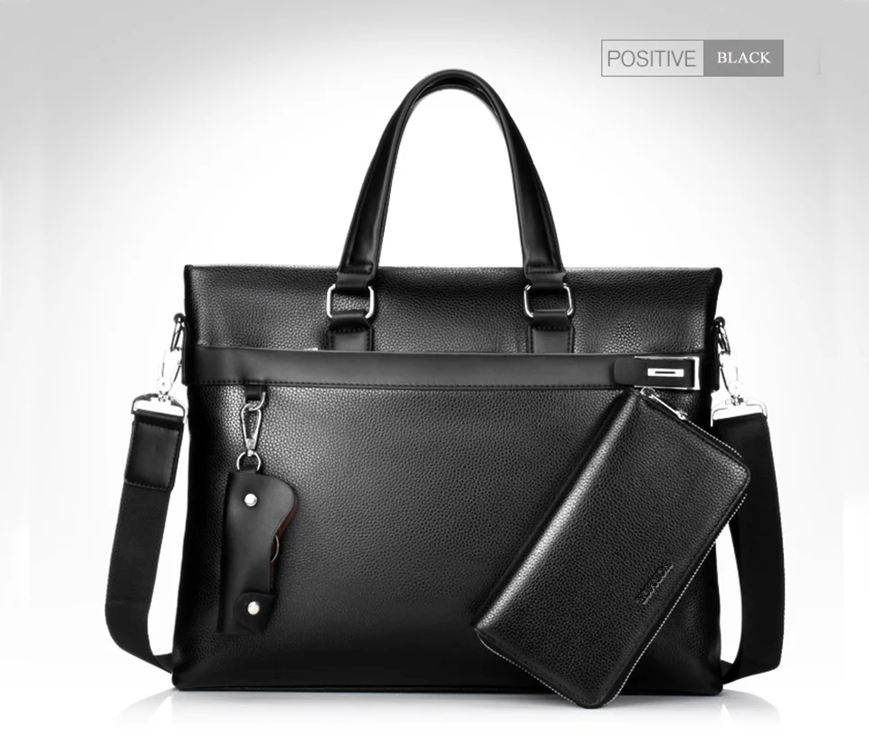 VORMOR, модная мужская Сумка-тоут, повседневный портфель, деловая кожаная сумка на плечо, высокое качество, сумка-мессенджер, сумка для ноутбука, мужская сумка, набор