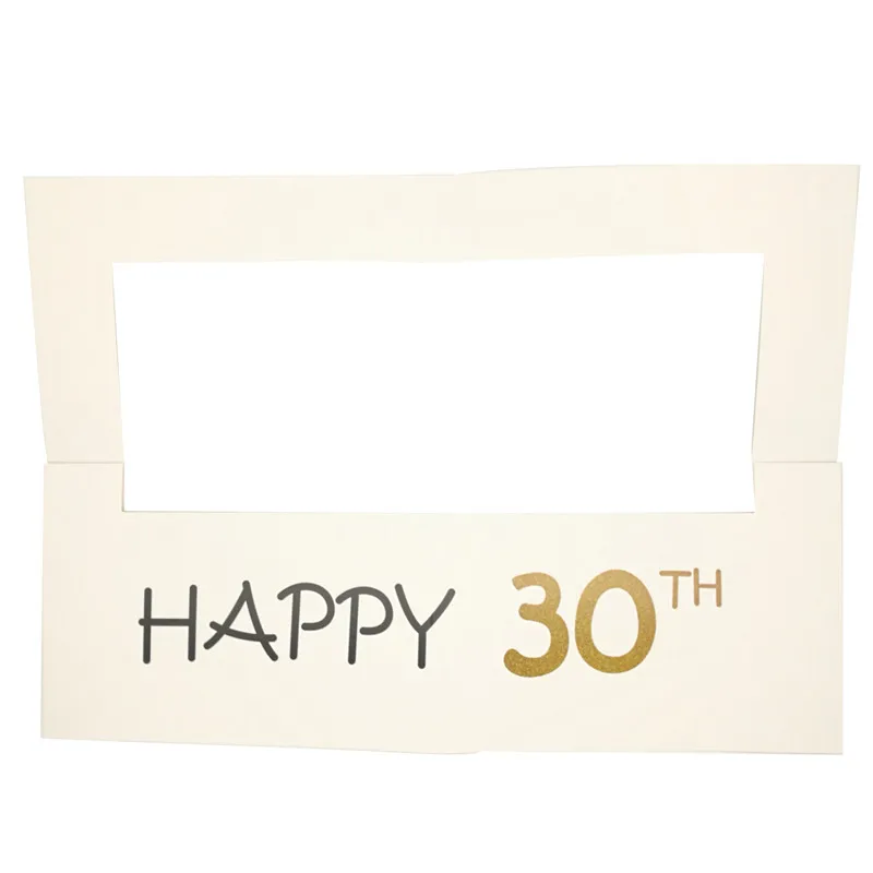 Chicinlife Happy 30/35/40/50th бумажный фото стенд реквизит фоторамка юбилей 30 лет украшения для вечеринки в честь Дня рождения Подарочные принадлежности - Цвет: 30th