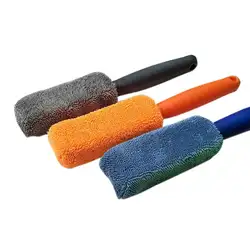 LumiParty автомобильная ручка для мытья шин щетка для ткани инструмент для чистки Авто ковёр для дома очиститель универсальная тканевая щетка