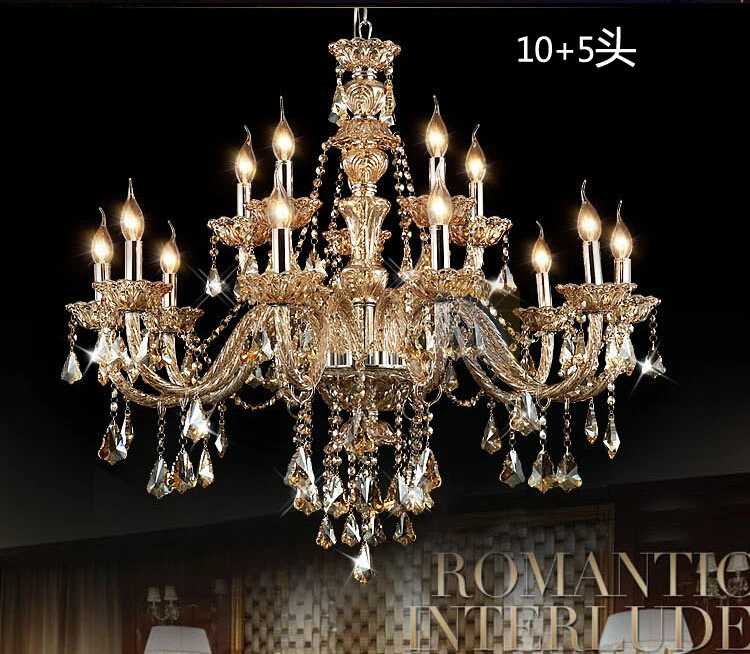 Free shipping K9 Modern Lustre Crystal Chandeliers 4/6/8/15 Arm Chandelier Hand Blown best selling Chandelier for bedroom Wholesale Construction & Real Estate