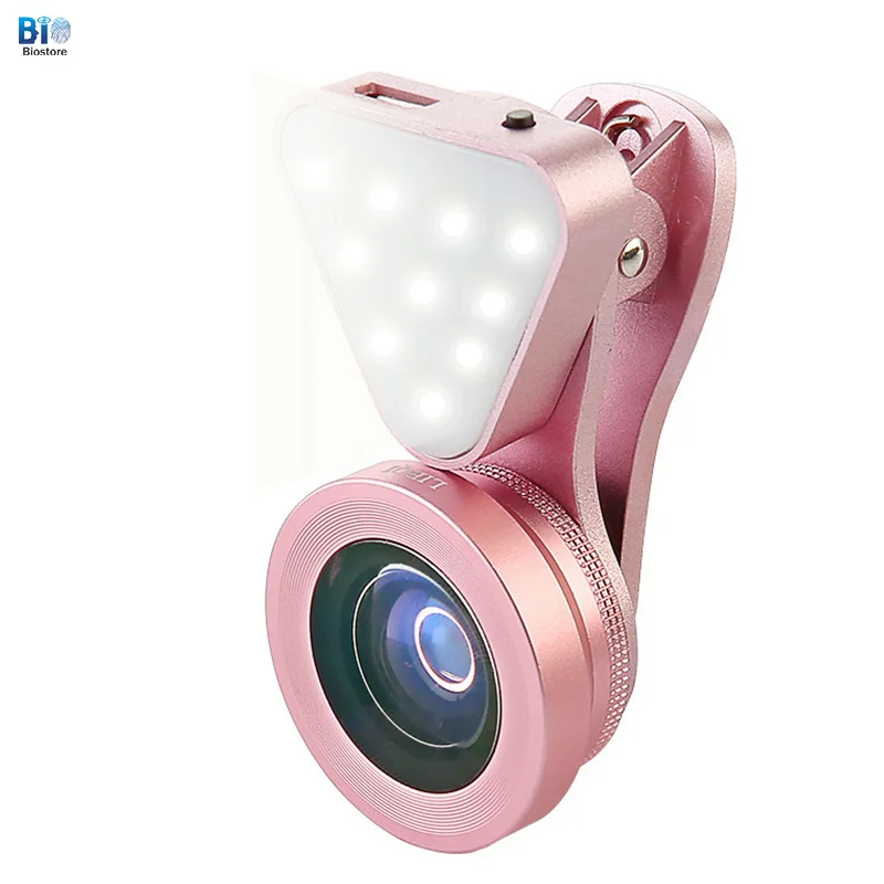 Biostore Selfie LED Flash Mobile Phone Camera Lens 140