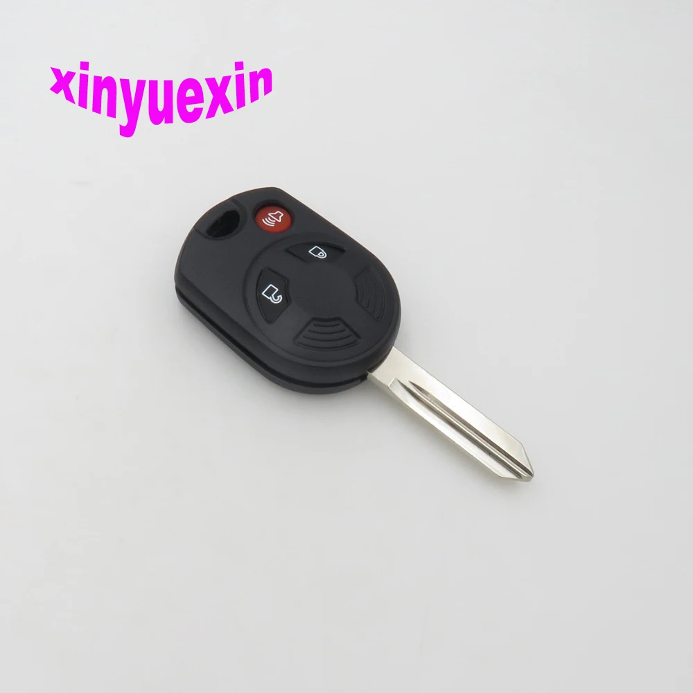 Xinyuexin Blade Transponder Chip Key Shell FOB Case For Ford Escape C-Max Focus 2+1 3 Buttons Replacement Key Shell