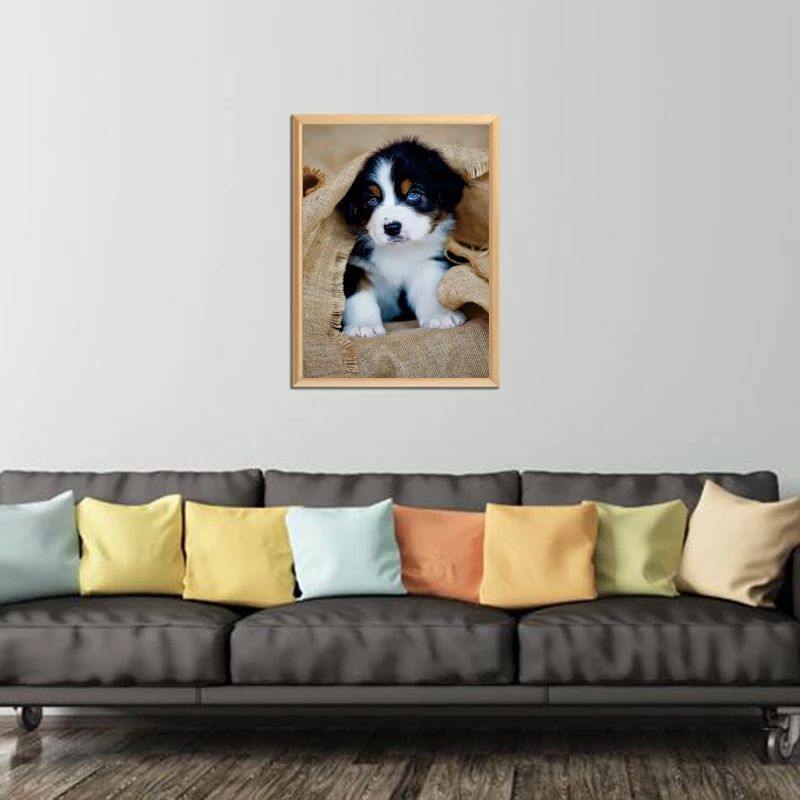 Красивая картина "маленькая собака" 5D DIY Алмазная картина полный квадратный/круглая Алмазная вышивка распродажа мозаика картина из страз