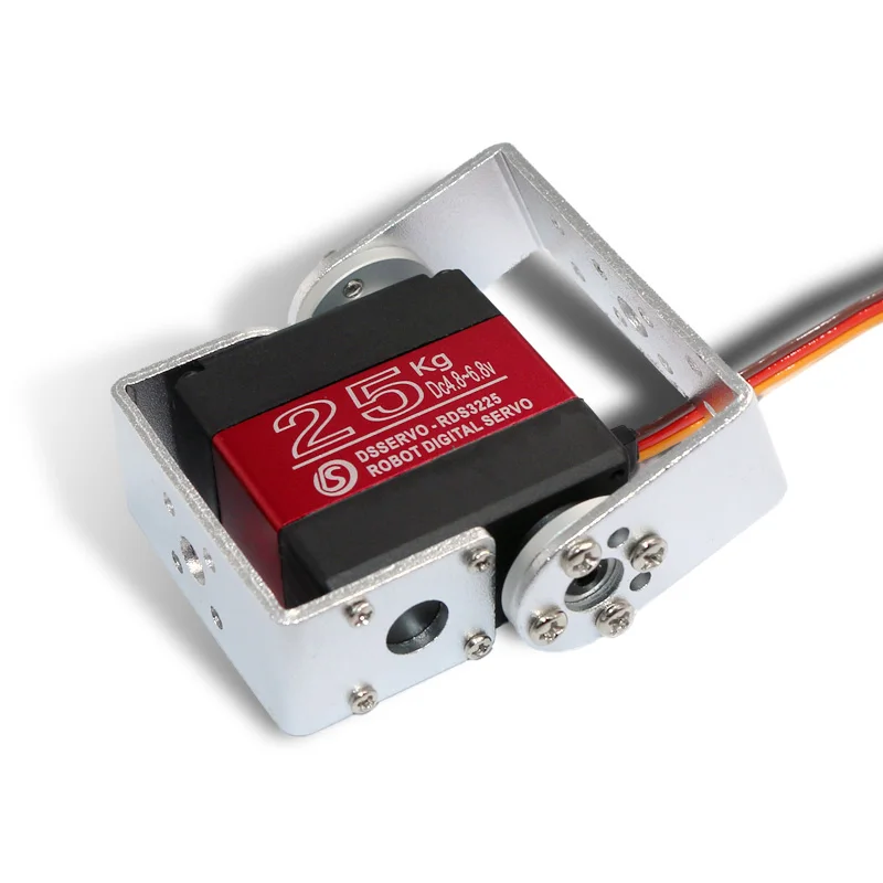 1X Robot servo 25kg RDS3225 metal gear digital servo arduino with Long and Short Straight U Mouting digital servo