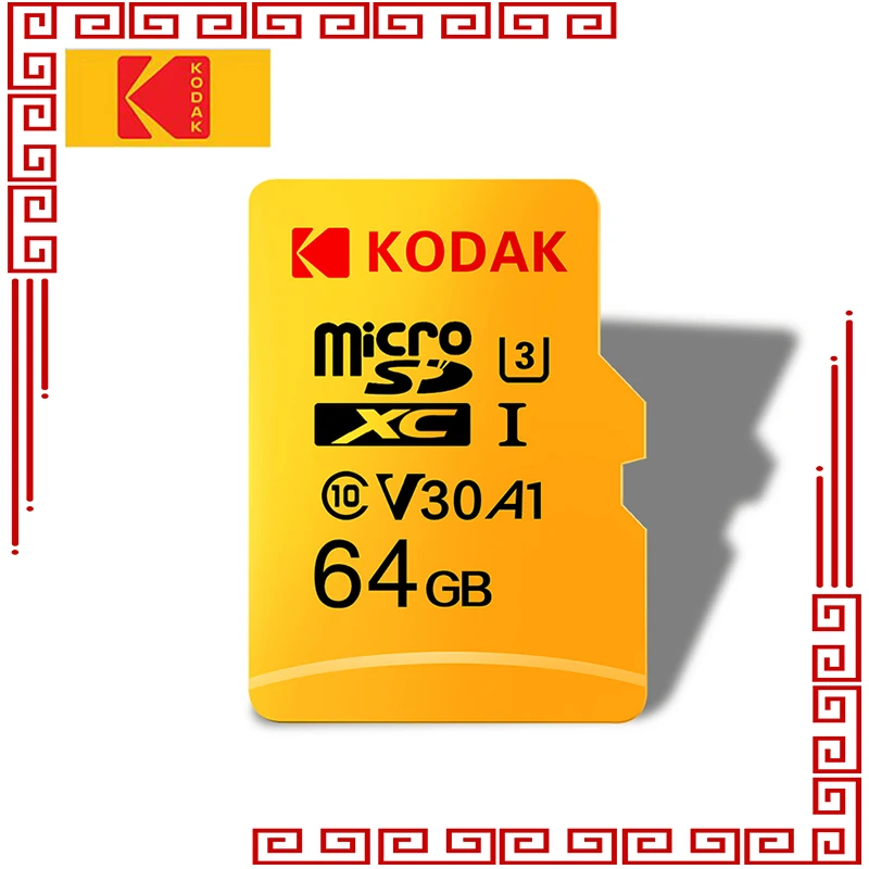KODAK Micro SD Card 128GB 64GB 32GB 16GB U1 tarjeta micro sd 4K U3