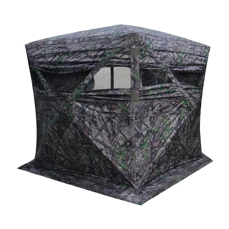 

Pop-up Portable 3 Person Ground Hunting Blind, Camo Polyester Hunting Tent