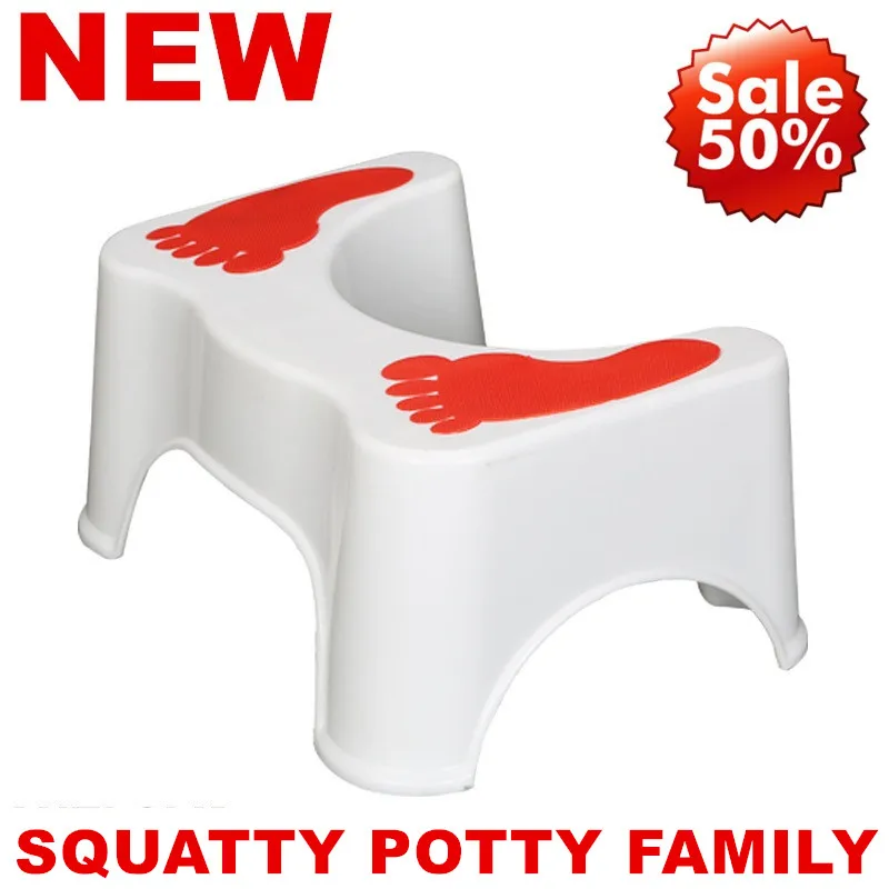 

7" 9" Height FULL COLORS FULL SIZES Anti-Slip Squatty Potty Affordable Ergonomic Design Toilet Stool