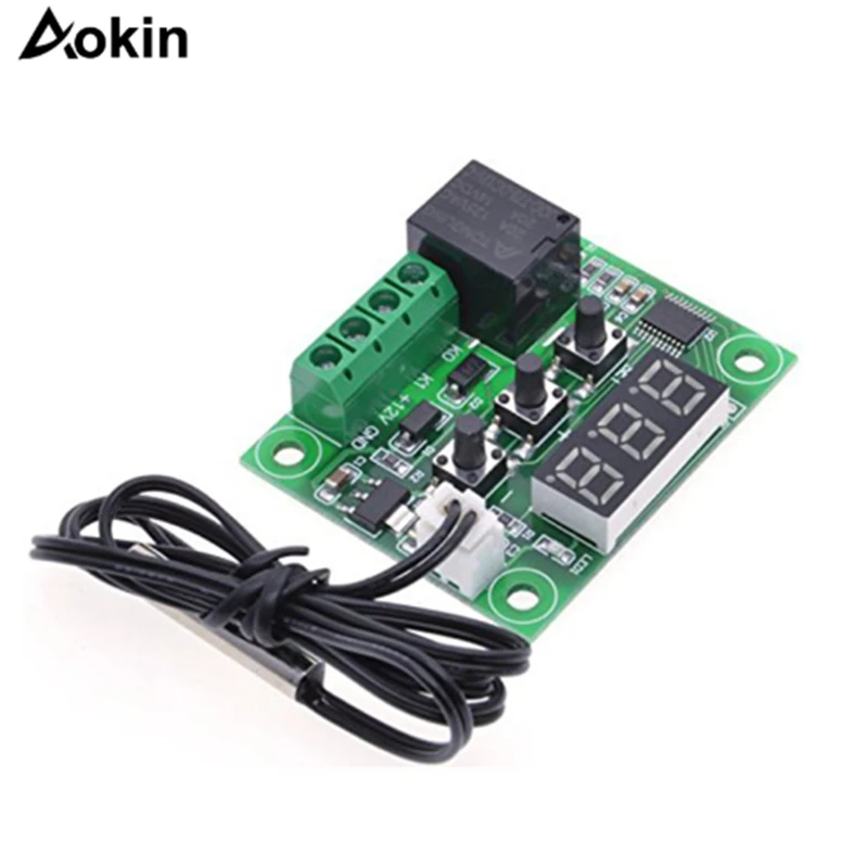 Aokin W1209 DC 12V температура отопления охлаждения Термостат Регулятор температуры