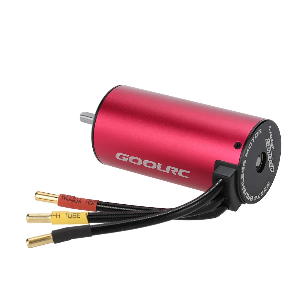 

High Quality Aluminum Alloy Original GoolRC S3674 2250KV 4 Poles Sensorless Brushless Motor for 1/8 RC Car Truck