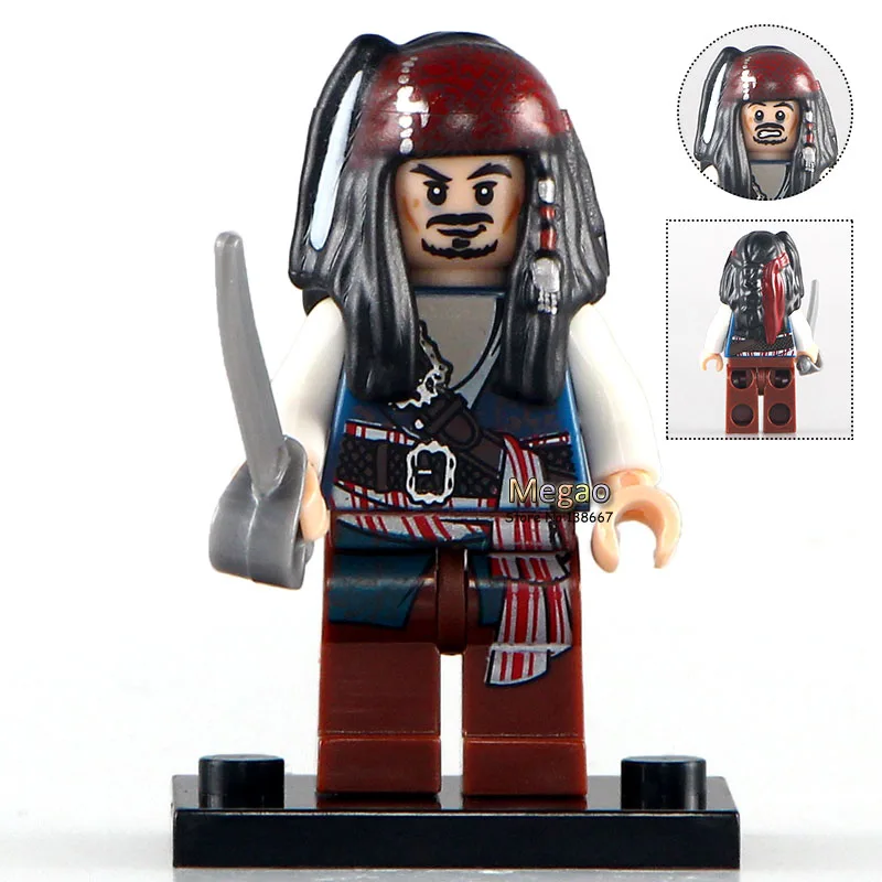 

Buildng Blocks 2017 Latest Single Sale PG1000 Jack Sparrow Pirates of the Caribbean 71042 Brick Toys for Children PG8048