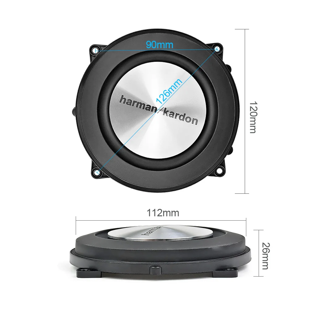 Aiyima 2PC 4Inch 120MM Bass Radiator Passive Radiator Speaker Brushed