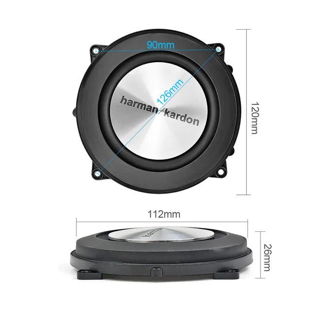 Aiyima 2PC 4Inch 120MM Bass Radiator Passive Radiator Speaker Brushed Aluminum Auxiliary Bass Vibration Membrane For Woofer DIY