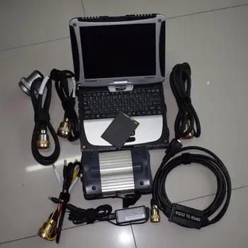 

Good Quality MB STAR C3 Multiplexer Full Cables for Cars and Trucks Diagnostic Interface With Software SSD in cf19 laptop