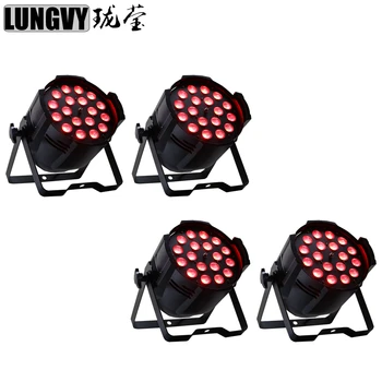 

Free Shipping 4pcs/lot 18x18w RGBWA UV 6IN1 Led Par Zoom Light Stage Light Indoor Par Can Zoom Led Par For Party Dj