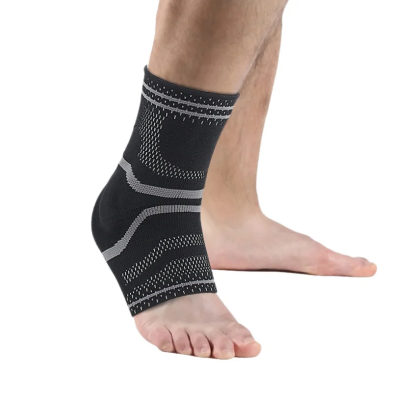 

Ankle Support Brace Built-in Silicone Ankle Guard Basketball Football Elastic Weaving Anti Sprained Ankle protector 1PCS