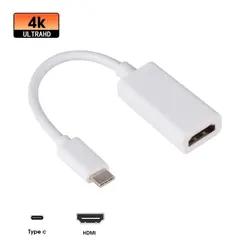 USB 3,1 type C к hdmi-кабель, адаптер USB C к HDMI адаптер для мужчин и женщин конвертер для MacBook2016 huawei Matebook Smasung S9