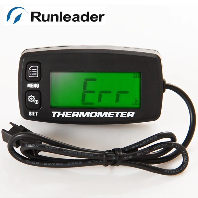

Digital backlight  pt100 temp sensor TEMP meter temperature thermometer for outboard paramotor buggy MARINE glider Tractor ATV