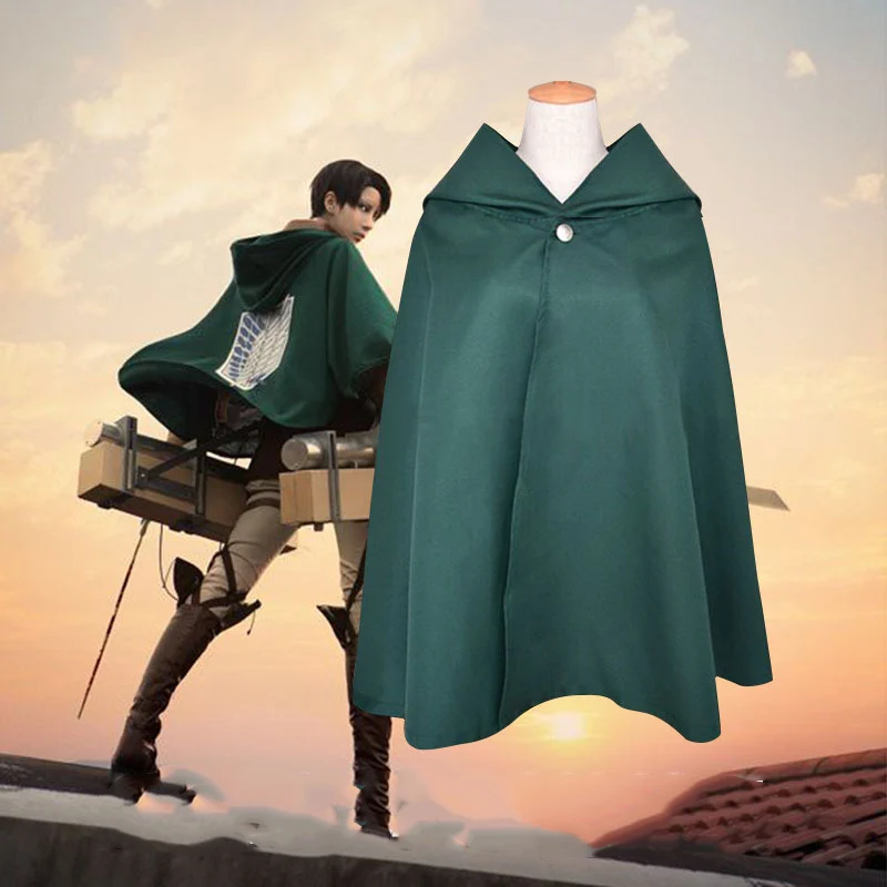 Attack on Titan Anime Shingeki no Kyojin Cloak Cape Cosplay Halloween Party WO