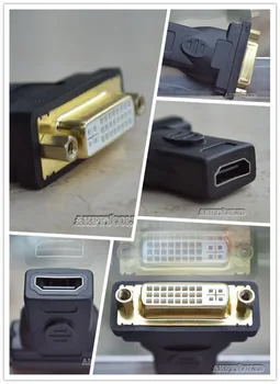 

KELUSHI DVI-D female to HDMI male F/M adapter 24+5 LCD HDTV DVI Free shipping