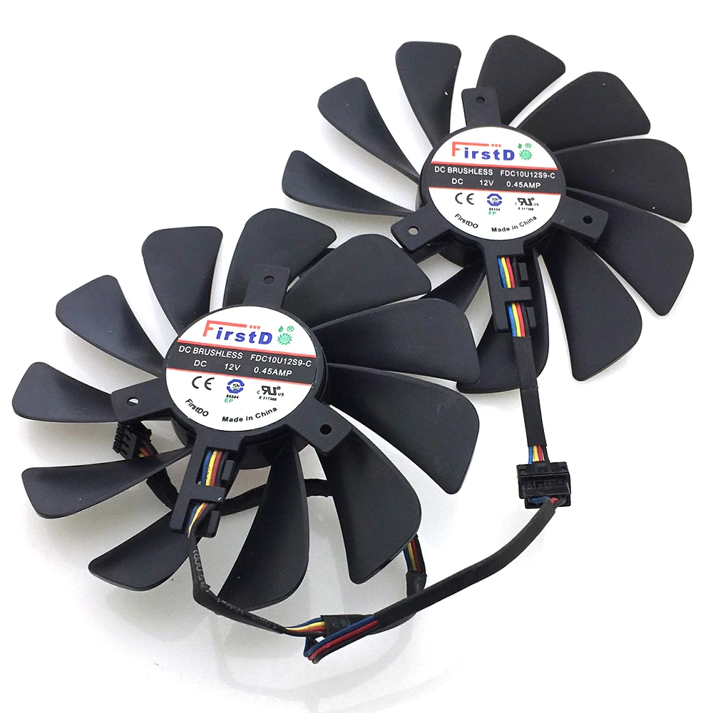 Вентилятор охлаждения для видеокарт XFX RX560D RX570 RX580 4 провода 12 В 0 45a 95 мм 4pin VGA