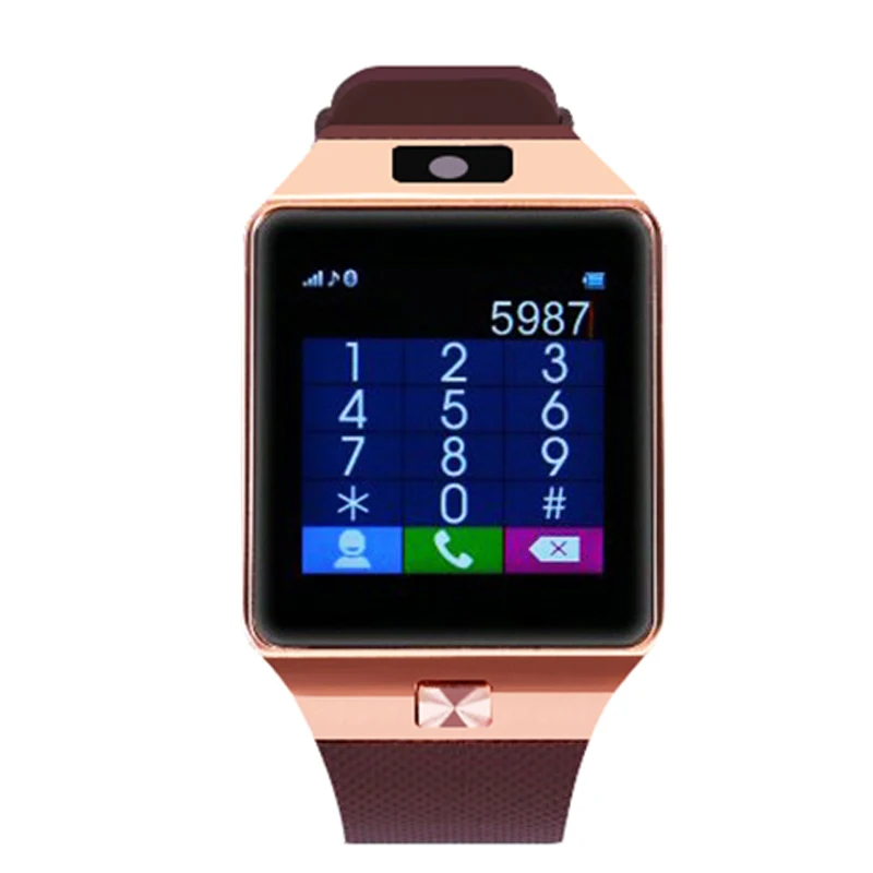 2018 Для мужчин Bluetooth Смарт часы наручные DZ09 Спорт Шагомер с SIM Камера телефон Smartwatch