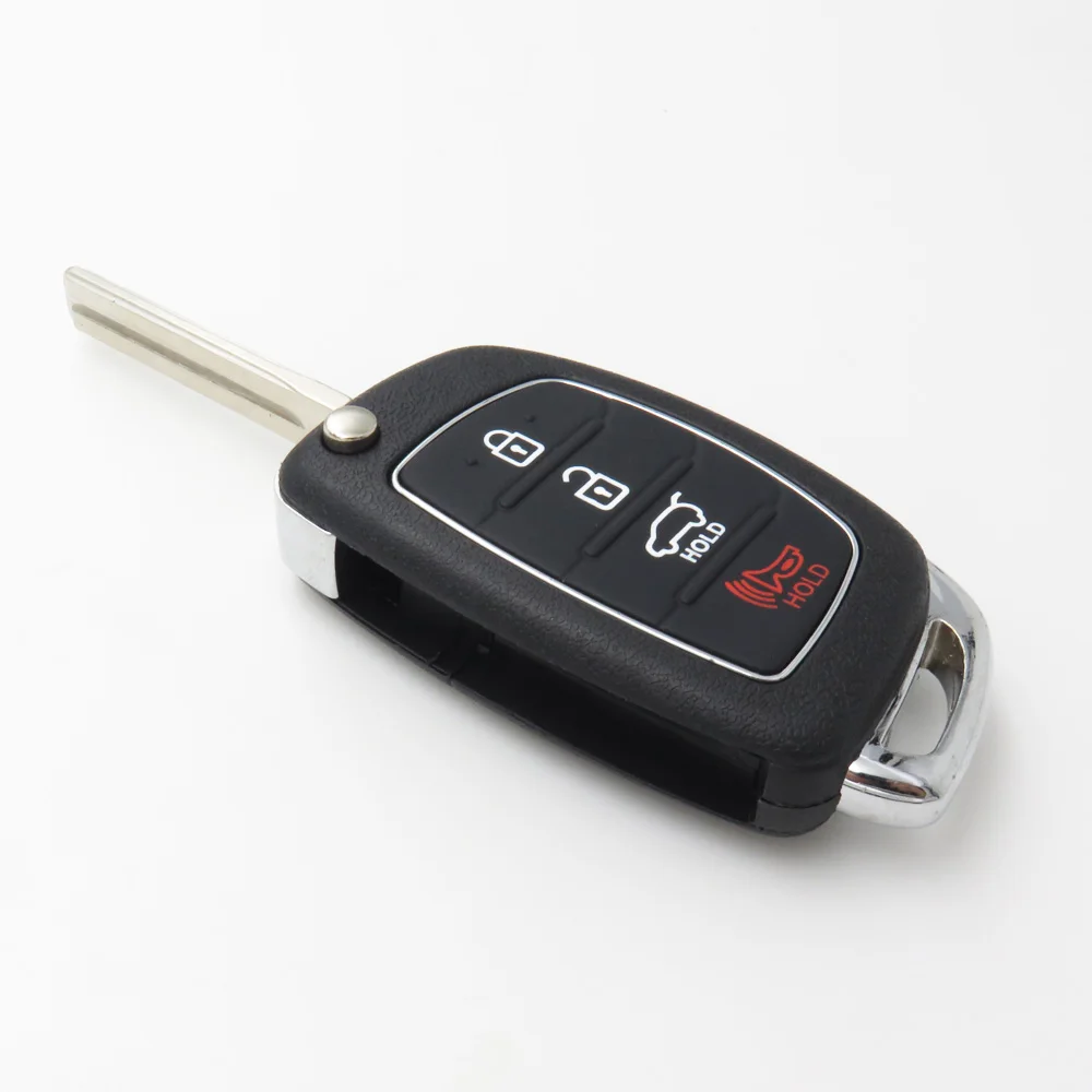 Xinyuexin Flip Remote Car Key Shell FOB Case For Hyundai HB20 Santa FE IX35 IX45 Accent I40 4 Buttons Replacement Case FOB Shell Xinyuexin Flip Remote Car Key Shell FOB Case For Hyundai HB20 Santa FE IX35 IX45 Accent I40 4 Buttons Replacement Case FOB Shell