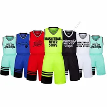 Adsmoney высокое качество Для мужчин Пользовательские Баскетбол Training Костюмы корзина Homme DIY Anti-Shrink Джерси Шорты для женщин форма Basquete Camisa