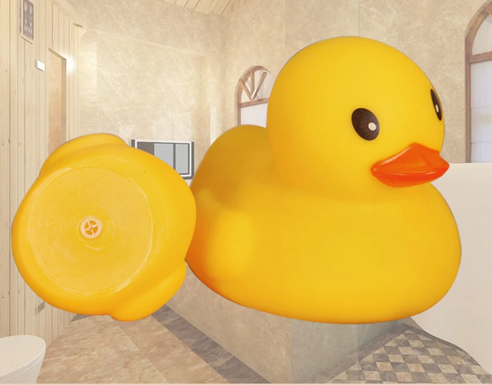 100 шт./лот писклявый резиновый утенок Duckie Игрушки для ванны детский душ водные игрушки для детей подарок на день рождения