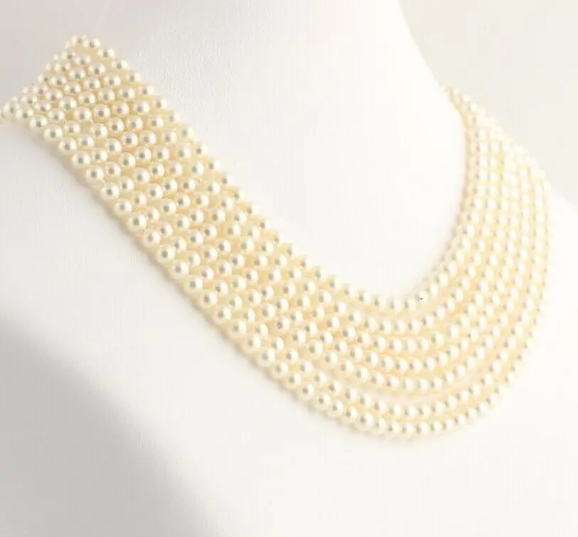 

charming 7-8mm natural south seas white pearl necklace 60inch (9.13)